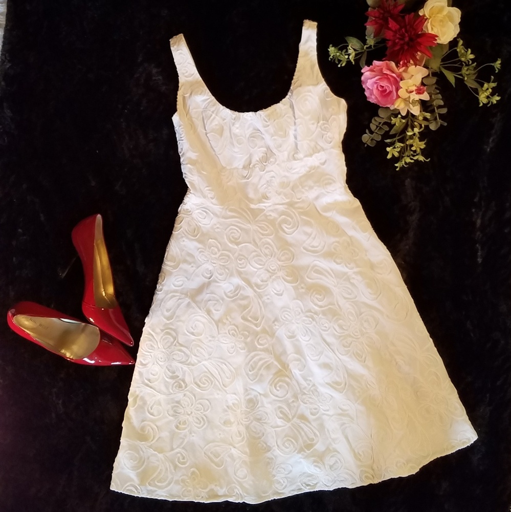 {Evan Picone} White Dress